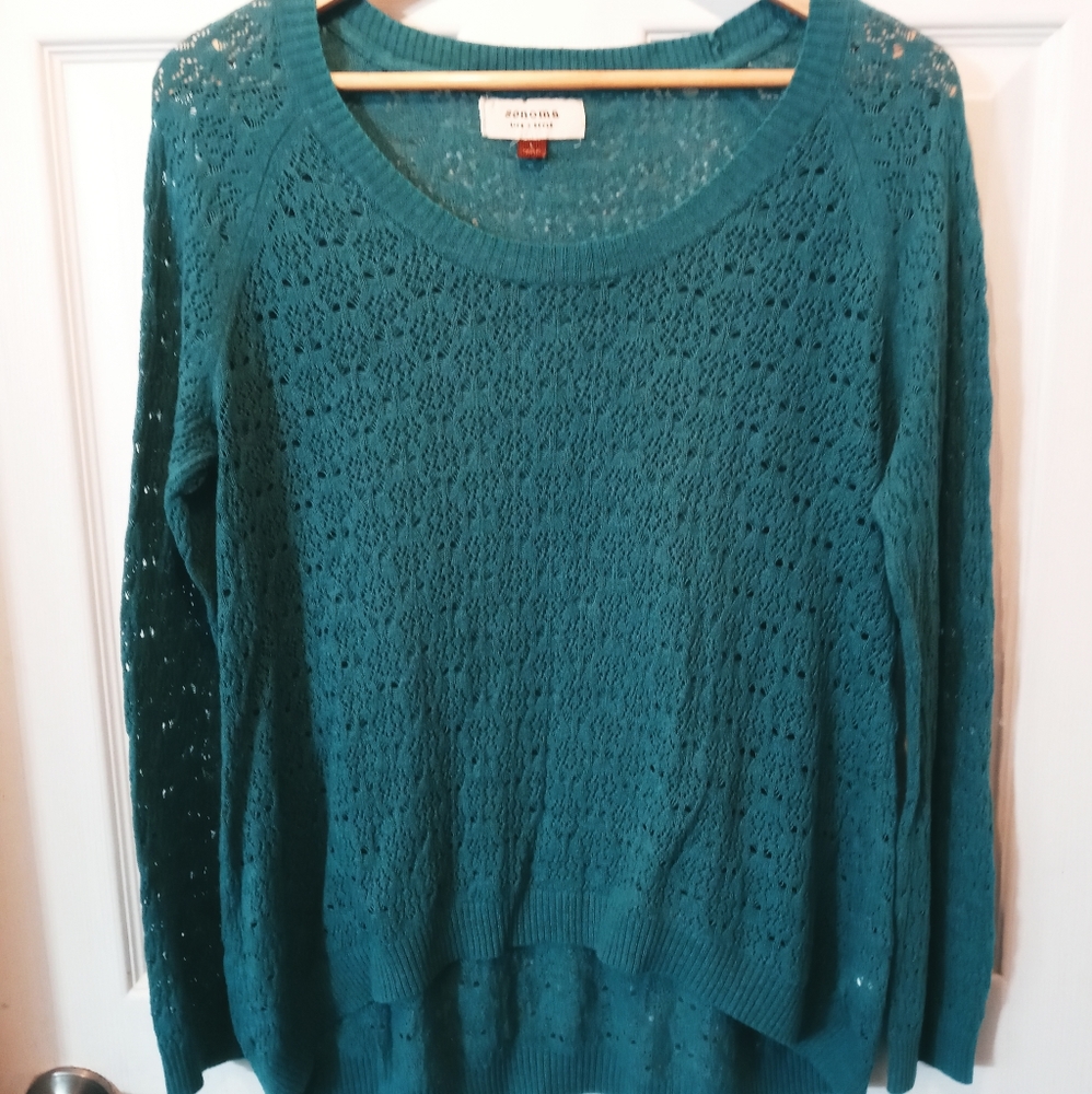 Sonoma Teal Knit Pullover